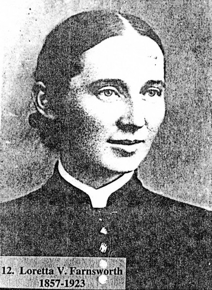 [Portrait of Loretta V. Farnsworth, daughter of William Farnsworth, a Seventh-Day Adventist pioneer]