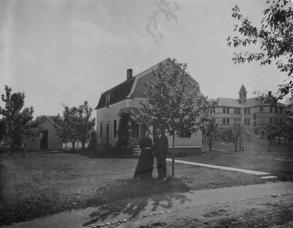 [Emmanuel Missionary College president Otto Julius Graf with his wife, Roberta Andrews Graf]