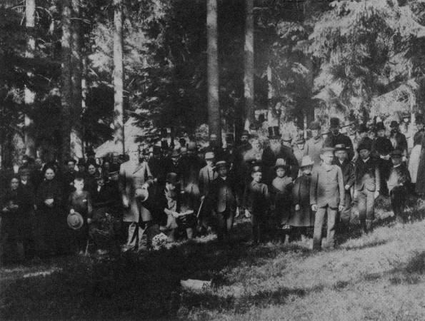 The first Seventh-day Adventist camp meeting in Europe held at Moss, Norway, in 1887
