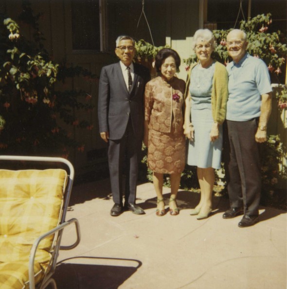 Harry Miller and his wife with Chinese couple