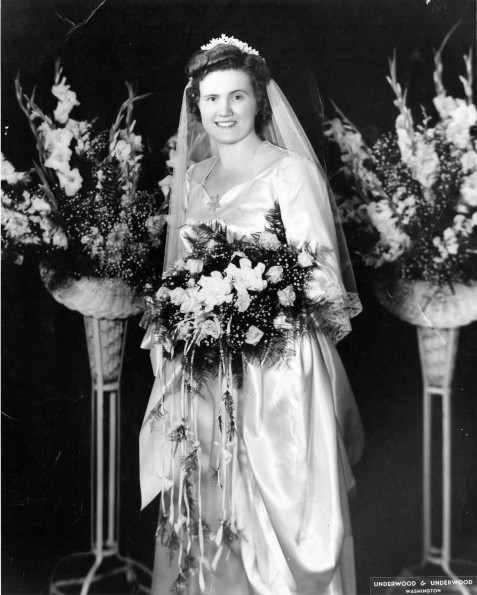 [Mary Reinhart on her wedding day]