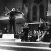 [The University Singers with director Rudolf Strukoff during Andrews University's 1973 alumni homecoming]