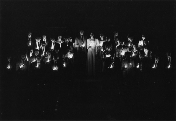[1976 Lamplighter ceremony at Andrews University alumni homecoming weekend]