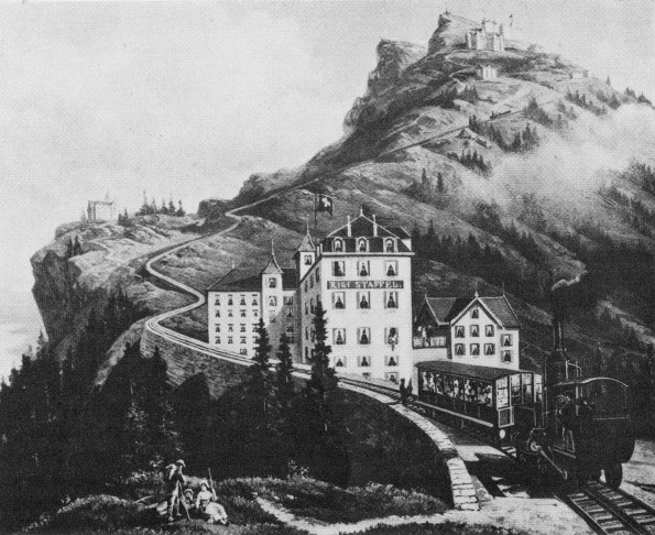 A sketch of the Rigi mountain, Switzerland