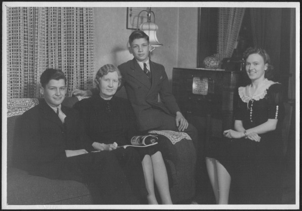 Mrs. Arabella J. Moore and her family at Maple Street, B. S.