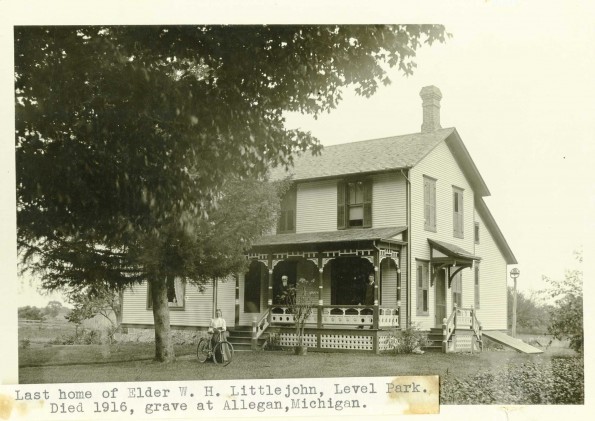 [Last home of Wolcott Hackley Littlejohn at Level Park, Michigan]