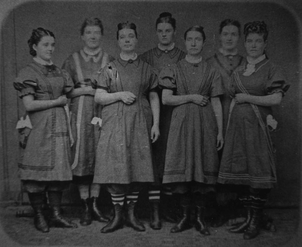 Battle Creek Sanitarium bath attendants, 1886