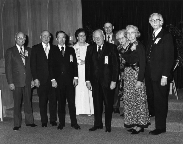 [Honored alumni during Andrews University's 1974 homecoming]