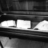 [Some old Bibles on display in the Andrews University Heritage Room]