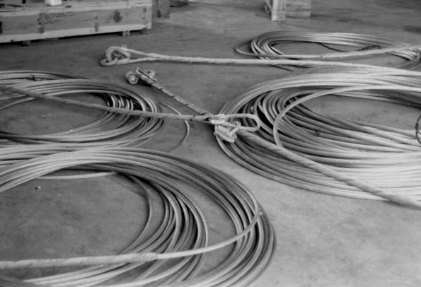[Guy wires at the construction site for Adventist World Radio-ASIA in Guam]