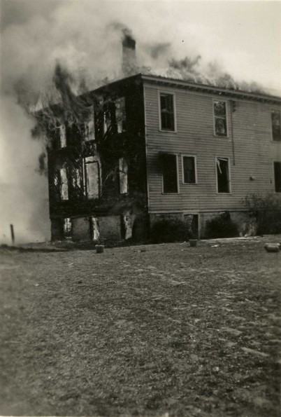 Shenandoah Valley Academy Boy's Dormitory on fire