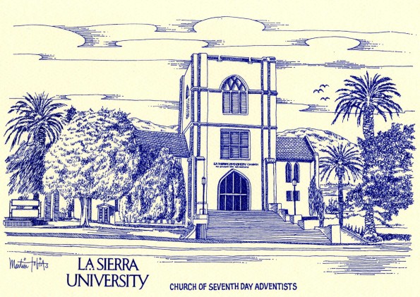 Sketch of the La Sierra University Seventh-day Adventist Church