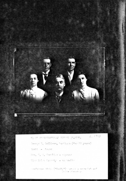 [First Congregational Church Quartet as seen in c. 1913]