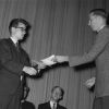 [Awards are given to worthy students during the 1966 Andrews University Awards Day]