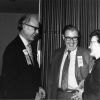 [Mr. and Mrs. Barclay with Dr. Howard at 1972 Andrews University alumni homecoming weekend]