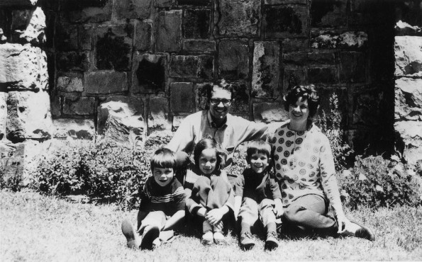 Warren S. Ashworth, Andrews University alumnus in Argentina with his family