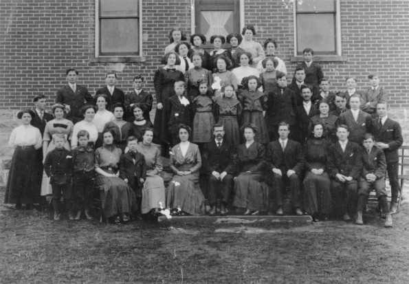 Lornedale Academy faculty and students about 1912