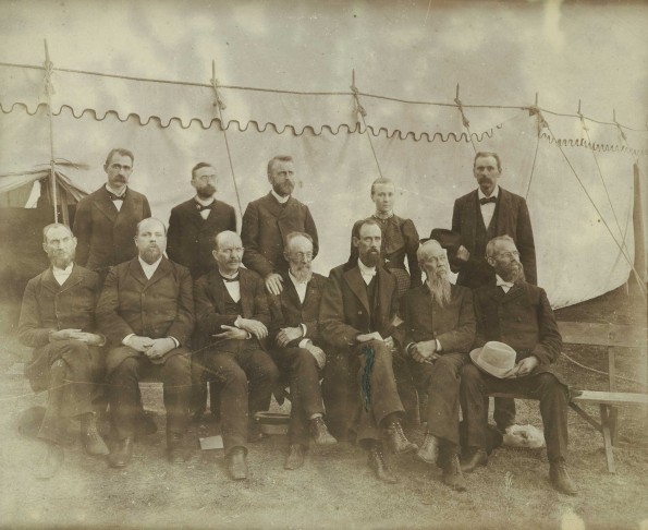 [Ministers at a New York Seventh-day Adventist camp meeting, possibly the 1897 Syracuse]