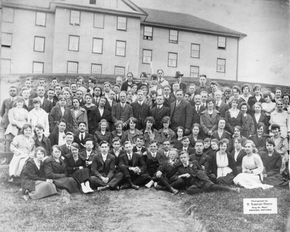 [Faculty and students at Oshawa Missionary College in Ontario, Canada]