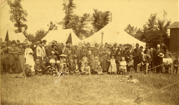[Attendees at the Elmira, New York, Seventh-day Adventist camp meeting of 1891]