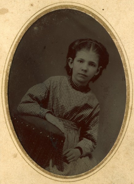 Young unknown girl with earrings