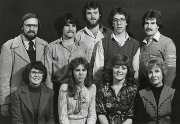 Class of 1981 junior class officers and sponsors at Walla Walla College