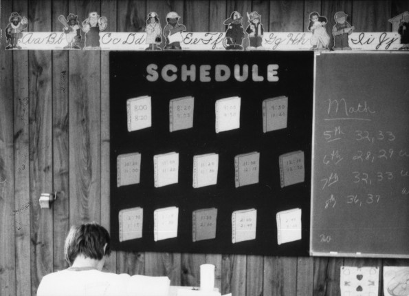A bulletin board at Texarkana Seventh-day Adventist Elementary School