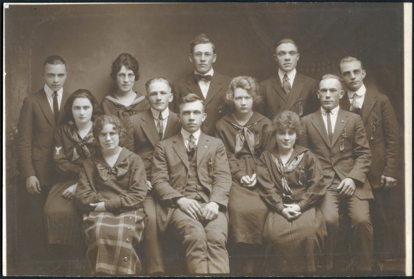Group of students from Clinton Theological Seminary around 1925, possibly those from North and South Dakota
