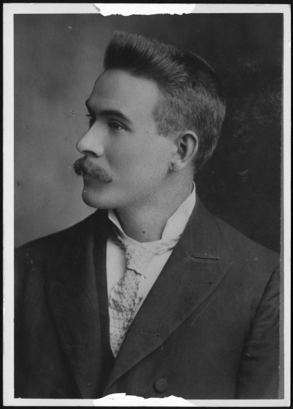 William Ward Simpson with a knit tie