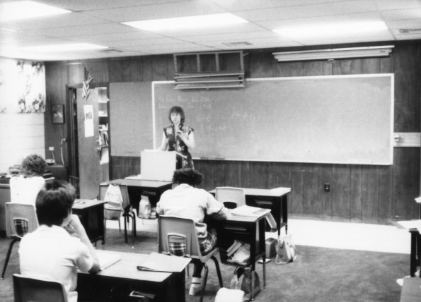 Pam Smith teaching at Jefferson Heights Junior Academy
