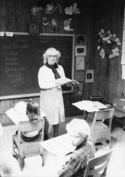 Marian Bearden and student at the Monticello Seventh-day Adventist School