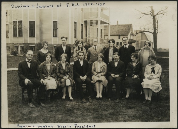 Seniors and Juniors of F. R. A. 1928-1929