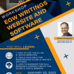 Workshop EGW Writings website and software (January 25, 2023)